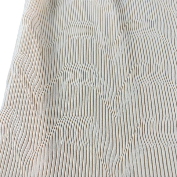 JONATHAN SIMKHAI Mia Tie-Waist Plissé Midi Skirt Size 4 Sandstone - Picture 11 of 17